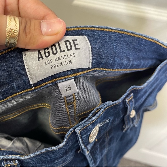 AGOLDE Sophie Crop Raw Edge Hem Size 25 - Picture 11 of 11